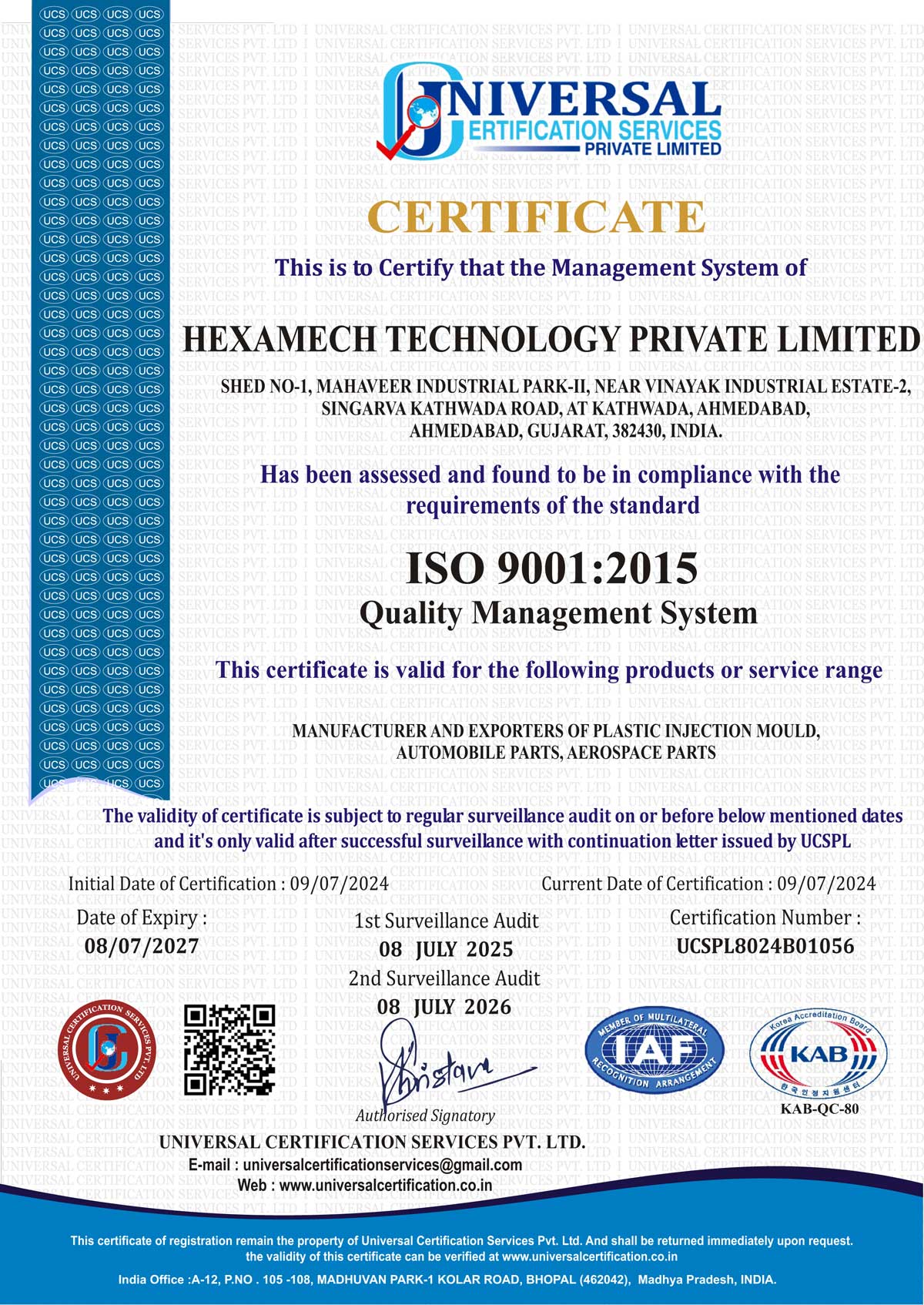 Hexamech-ISO-Certificate